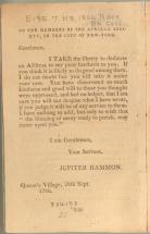 Jupiter Hammon - Address