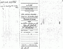 Oswald's Arrest Warrant