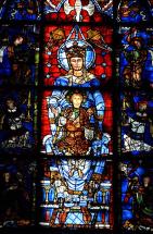 Blue Virgin - 1170 Window at Chartres 