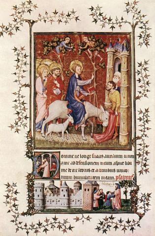 Triumphal Entry - Jean de Berry's Book of Hours Philosophy Visual Arts