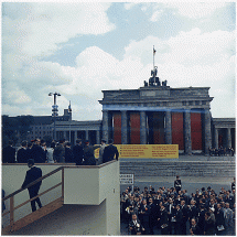 Kennedy Viewing the Closed Brandenburg Gate