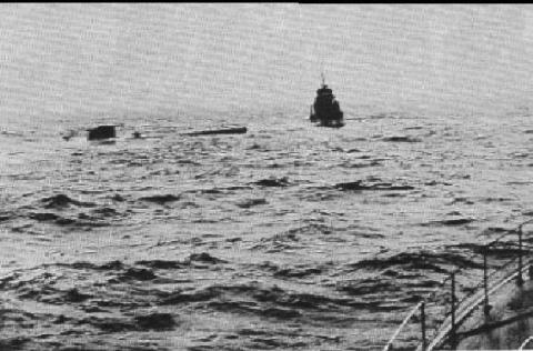 U-571-5. U-110 SINKS