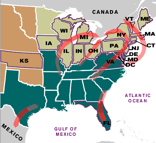 Free States - Map