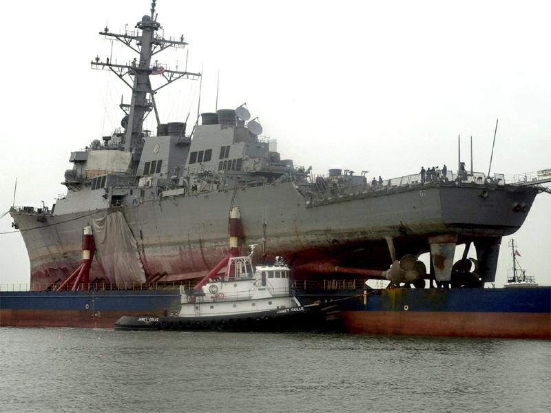 USS Cole Back in America