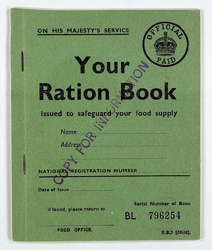 Great Britain: Child Ration Book