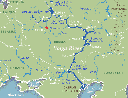 Volga River On World Map Campus Map