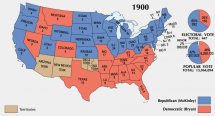 1900 Presidential Election - Map Detail