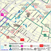 Pershing Square - Location in Los Angeles