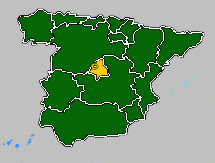 Map Depicting Madrid and El Escorial Palace