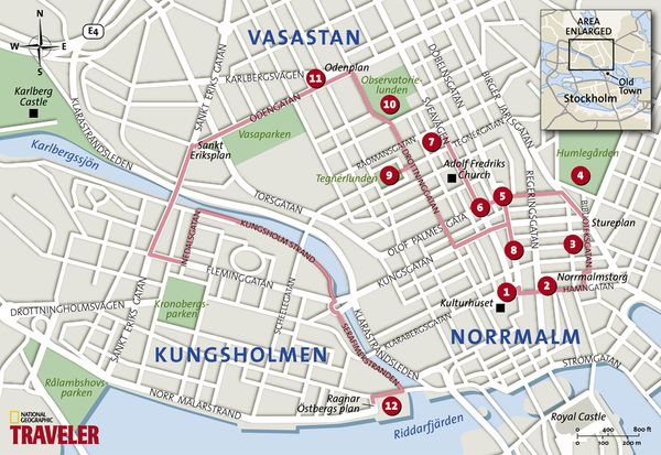 Vasastan - Murder in "The Girl Who Played with Fire"