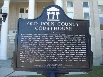 Old Polk County Courthouse.