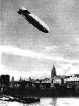 Airship Flying Over Frankfurt