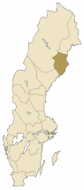 Vasterbotten (West Bothnia) - Location in Sweden