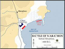 Map:  Battle of Marathon