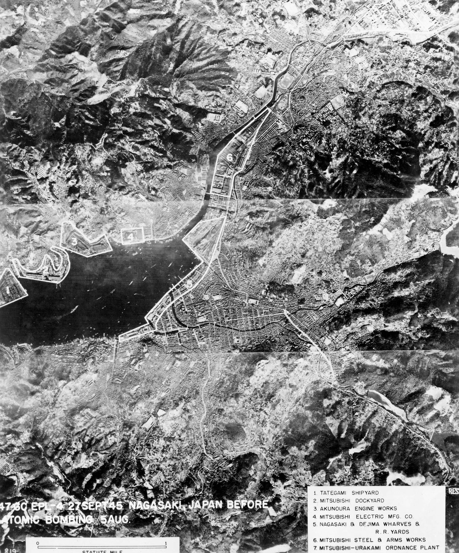 Target Nagasaki Aerial View Before The Bomb