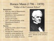 Horace Mann: Father of Public Education