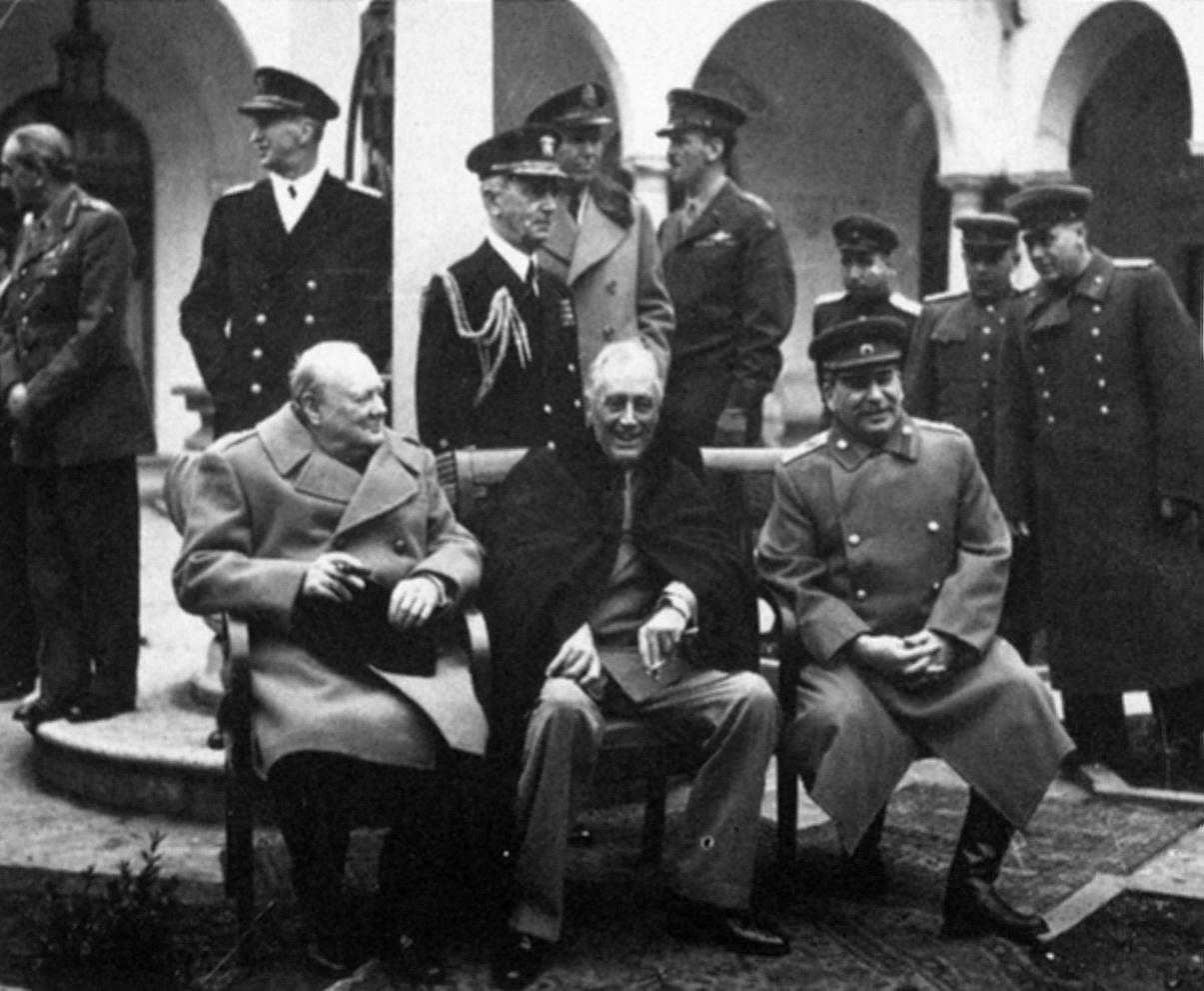 Yalta Meeting Stalin, Churchill and Roosevelt