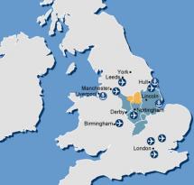 Nottinghamshire - Map Locator