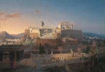 Acropolis - Parthenon with Statue of Athena
