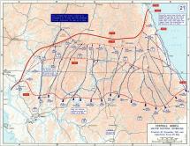 United Nations Launched a Limited Offensive - Map