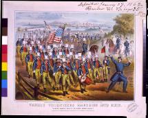 Yankee Volunteers Marching into Dixie