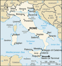 Bologna - Location in Northern Italy