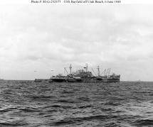 USS Bayfield Off Utah Beach