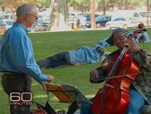 Nathaniel Ayers - Playing Cello for Steve Lopez