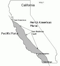 San Andreas Fault Boundry Lines