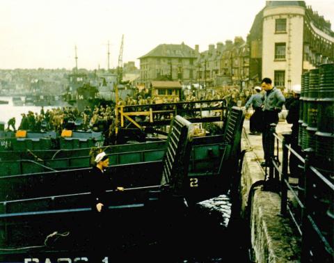 Americans Loading for Cross-Channel Attack World War II