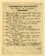 Jefferson - Ten Rules of Conduct
