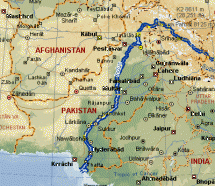 Indus River - Map Locator