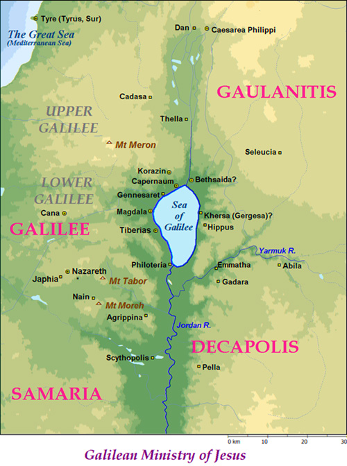 Galilee Map Locator