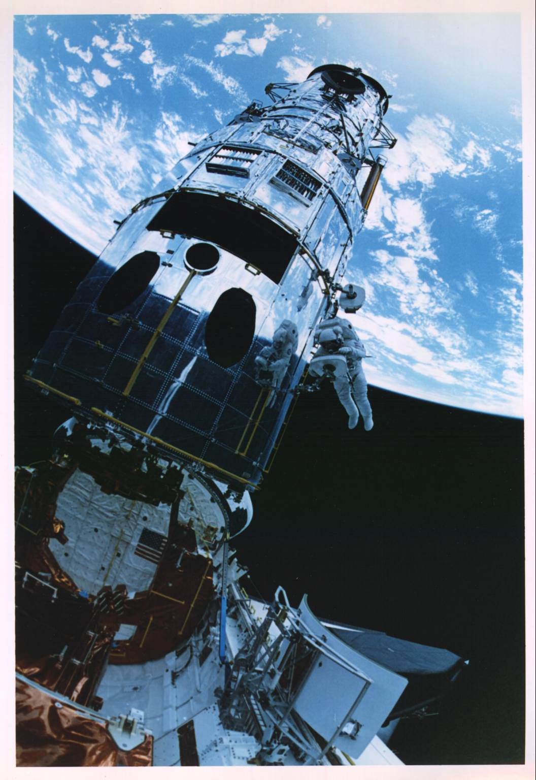 Hubble Repairs in Space