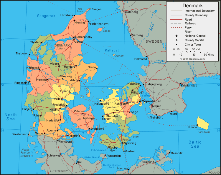 Copenhagen - Map Locator