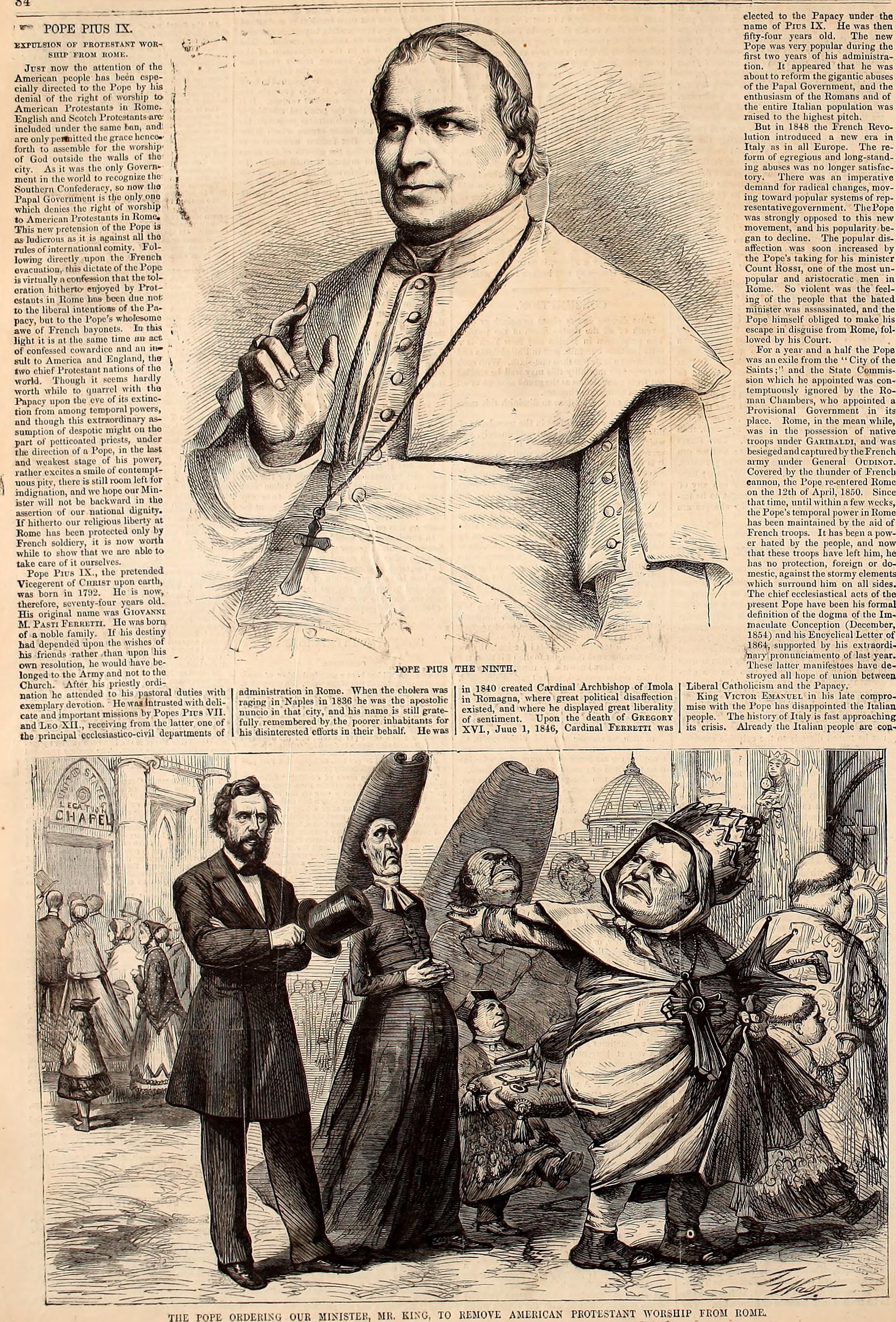 Kidnapping of Edgardo Mortara-8. POPE PIUS IX GETS INVOLVED
