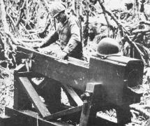 Wooden Rocket Launchers used by Japanese to Ward Off Attacks 