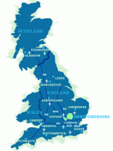 Hertfordshire - Map Locator