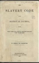 Slavery Code of the District of Columbia