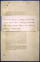 Abraham Lincoln - Draft of 1st Inaugural Address