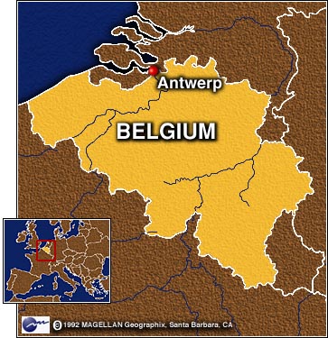 Map Depicting Antwerp