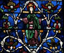 Canterbury Cathedral - Jesse Tree, Mary Panel