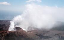 Volcanic Gas Escaping from Volcano