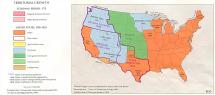 Map of the United States - Depicts Territorial Growth