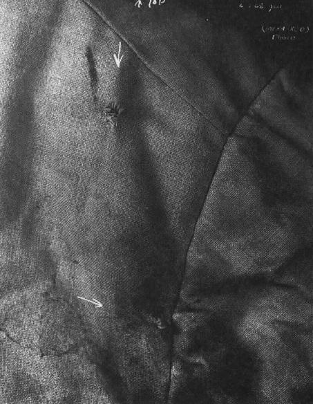 Kennedy's Jacket with Two Bullet Holes